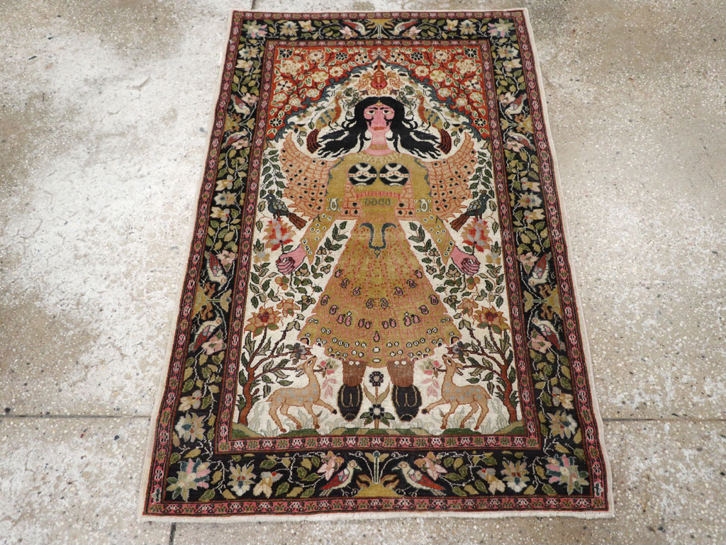 Vintage Indian Pictorial Rug, No.32966 - Gsblank