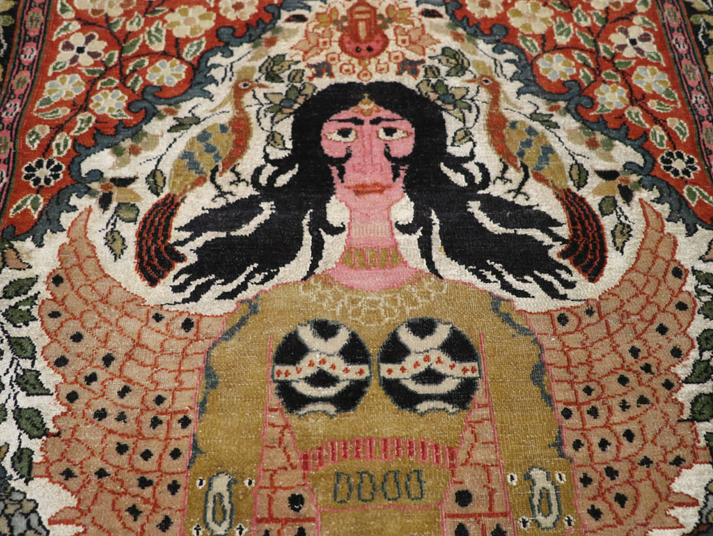 Vintage Indian Pictorial Rug, No.32966 - Gsblank