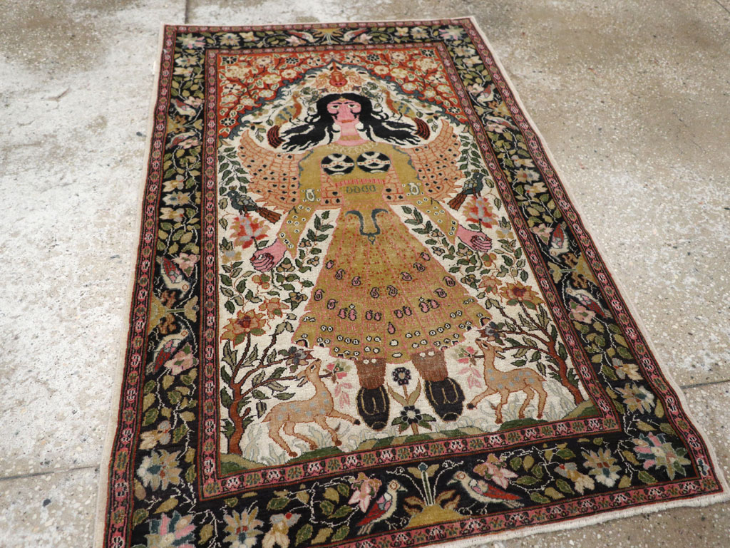 Vintage Indian Pictorial Rug, No.32966 - Gsblank