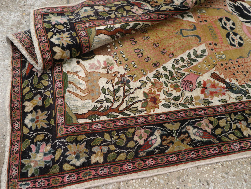 Vintage Indian Pictorial Rug, No.32966 - Gsblank