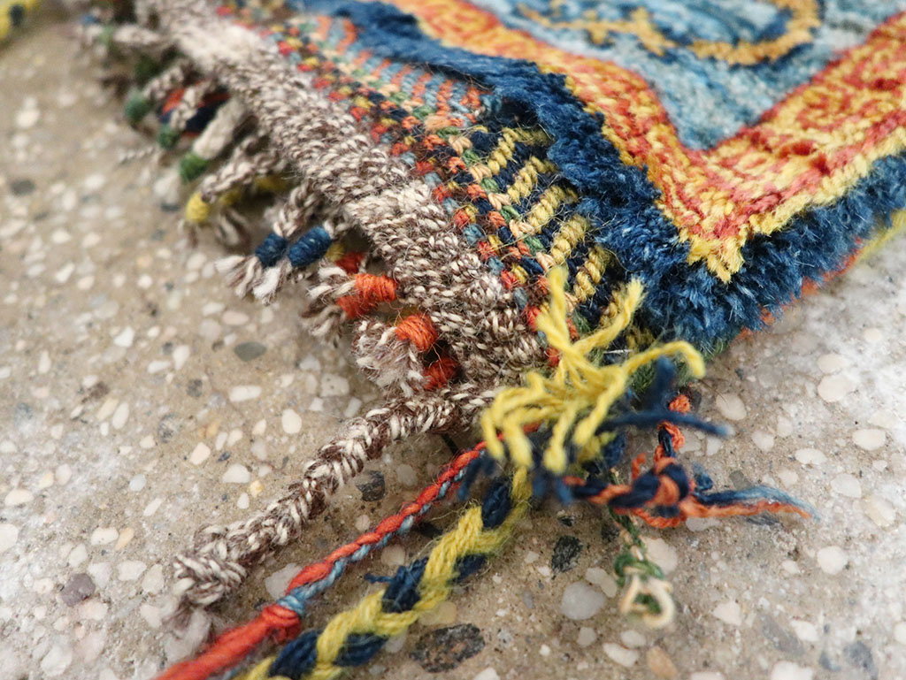 Vintage Persian Gabbeh Pictorial Bag, No.32967 - Gsblank