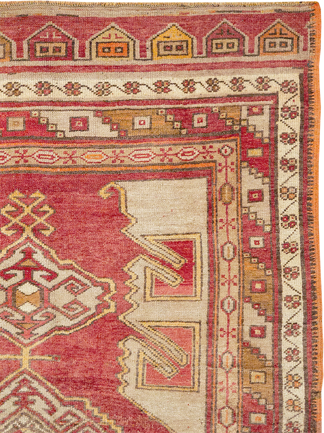 Vintage Turkish Anatolian Wide Gallery Runner, No.32969 - Gsblank