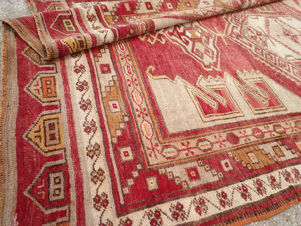 Vintage Turkish Anatolian Wide Gallery Runner, No.32969 - Gsblank
