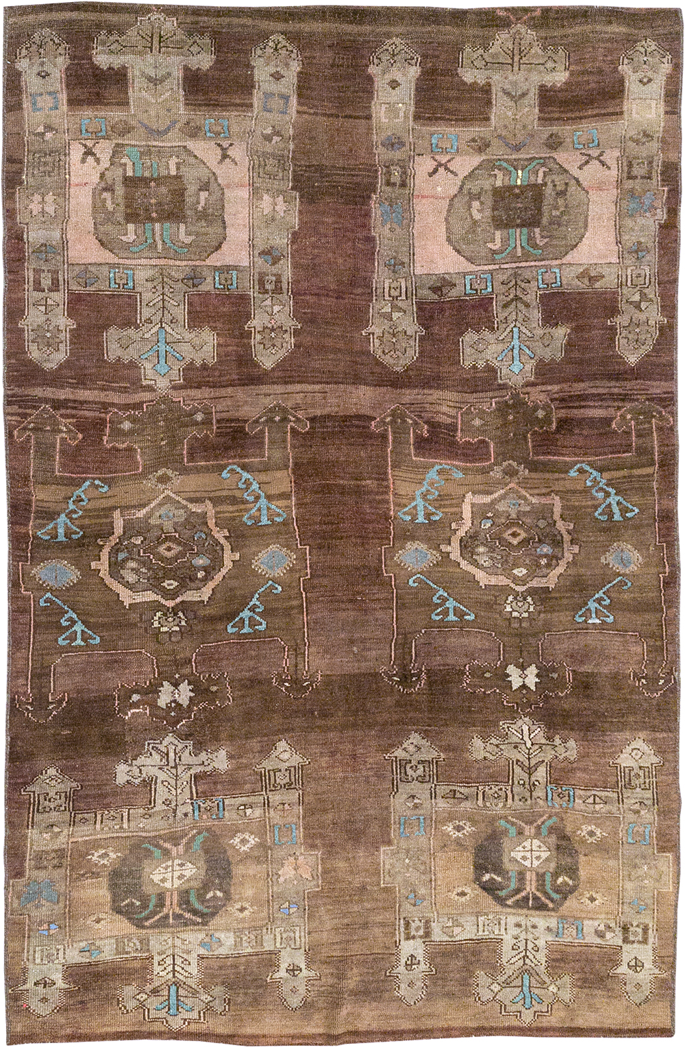 Vintage Turkish Anatolian Accent Carpet, No.32974 - Gsblank