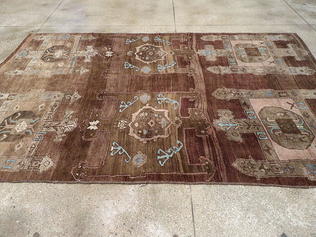 Vintage Turkish Anatolian Accent Carpet, No.32974 - Gsblank
