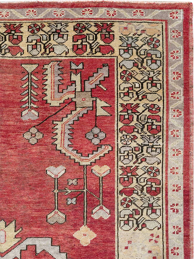 Vintage Turkish Anatolian Wide Gallery Runner, No.32975 - Gsblank