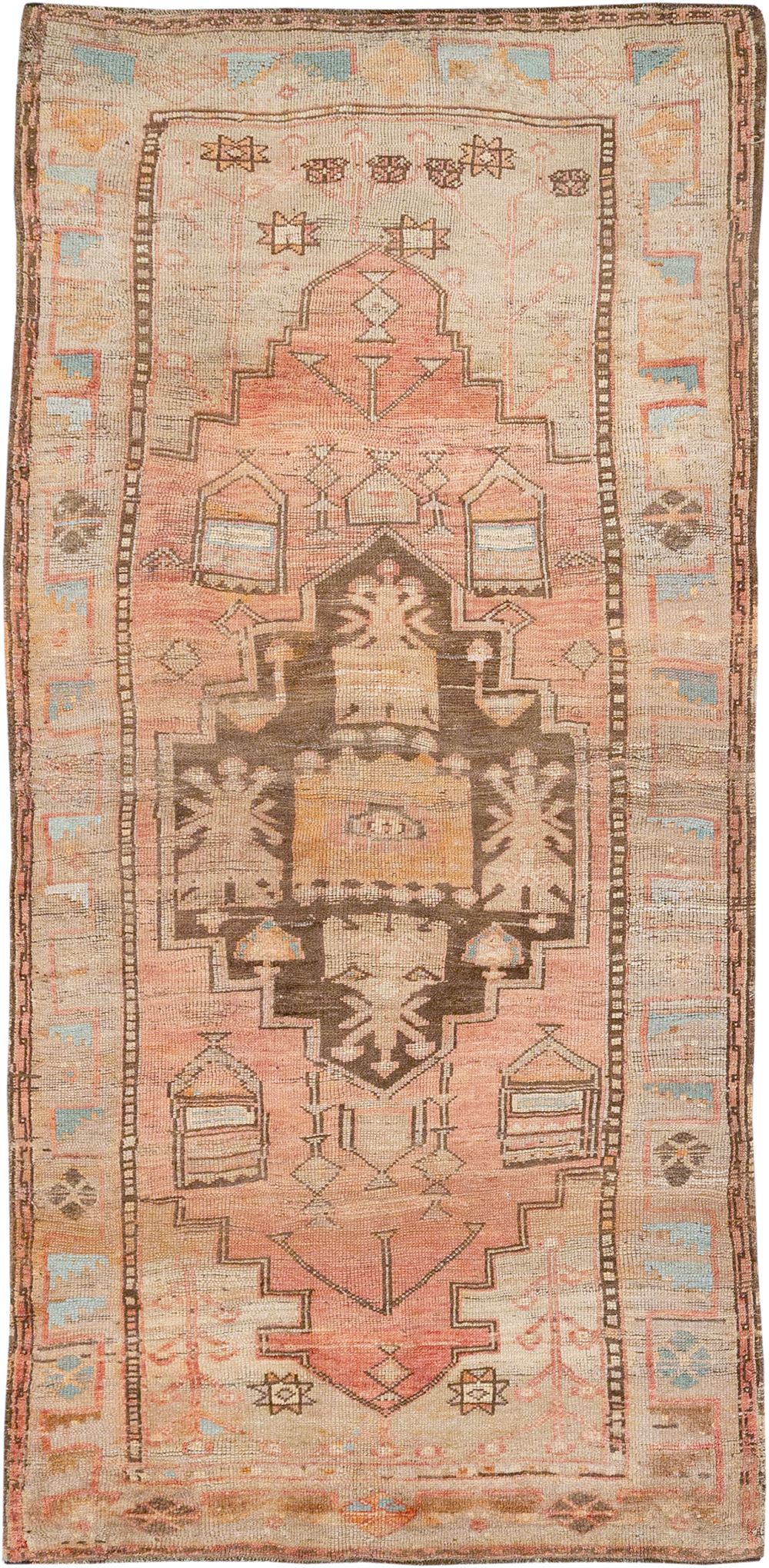 Vintage Turkish Anatolian Gallery Carpet, No.32976 - Gsblank