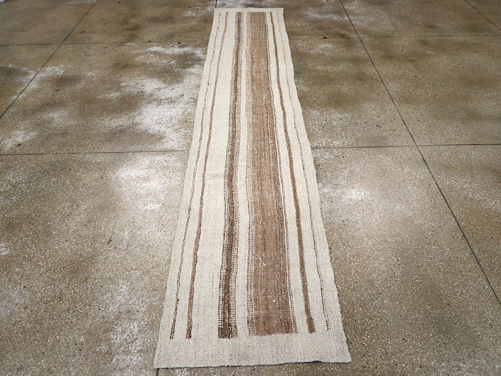 Vintage Turkish Flatweave Kilim Runner, No.32983 - Gsblank