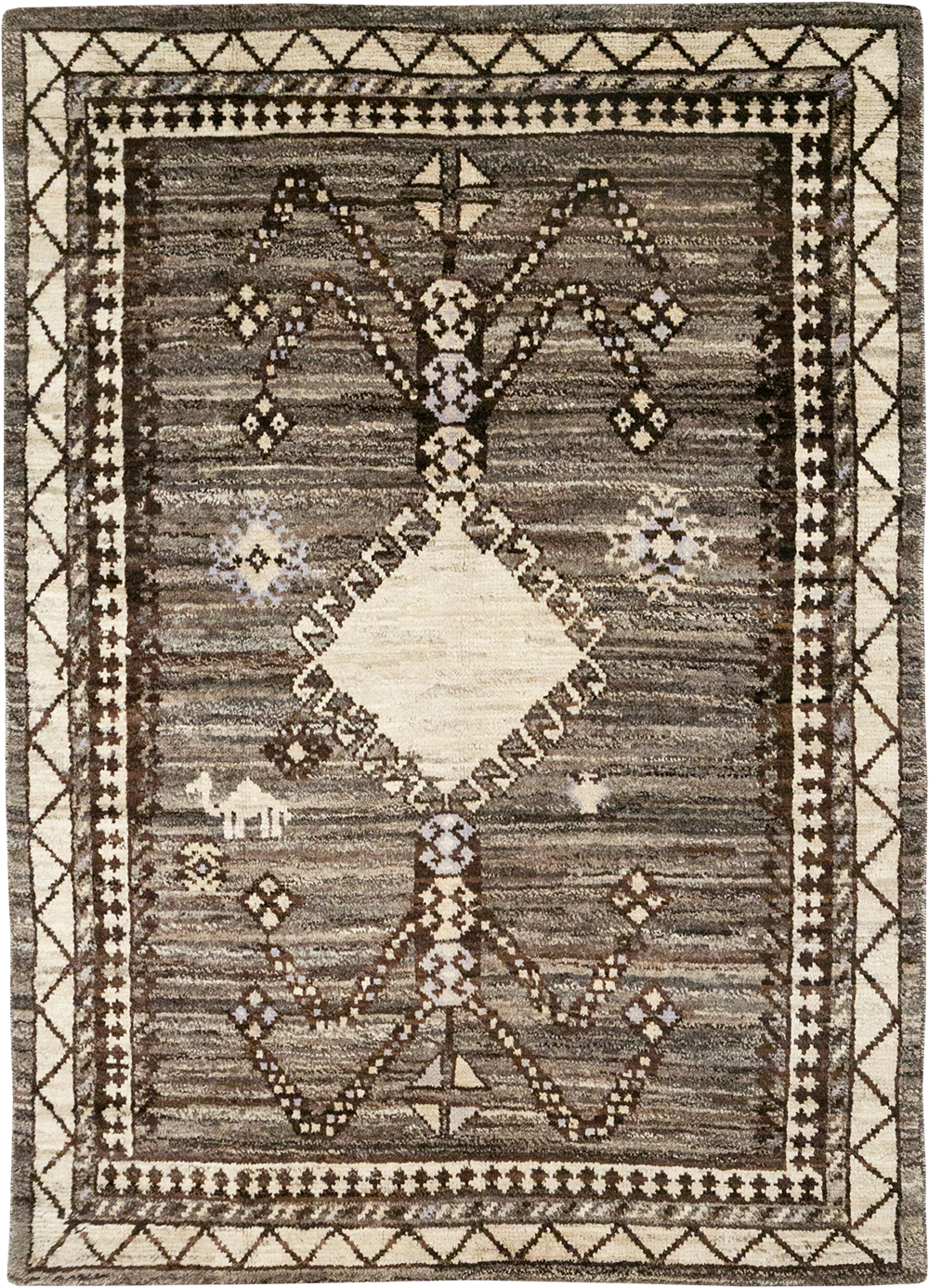 Modern Persian Gabbeh Accent Rug, No.32995 - Gsblank