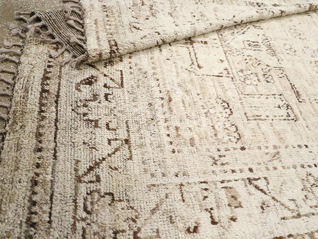 Modern Persian Gabbeh Accent Rug, No.32996 - Gsblank