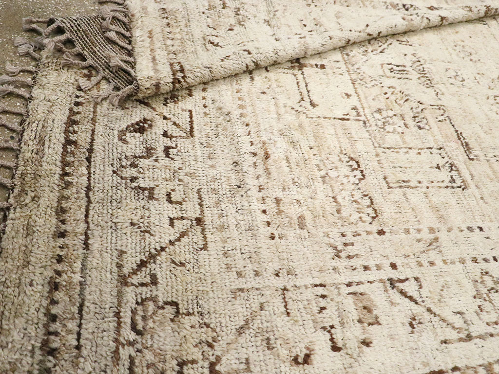 Modern Persian Gabbeh Accent Rug, No.32996 - Gsblank