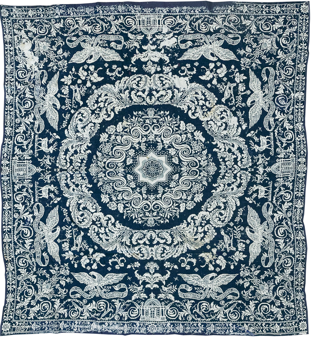 Antique American Coverlet, No.32999 - Gsblank