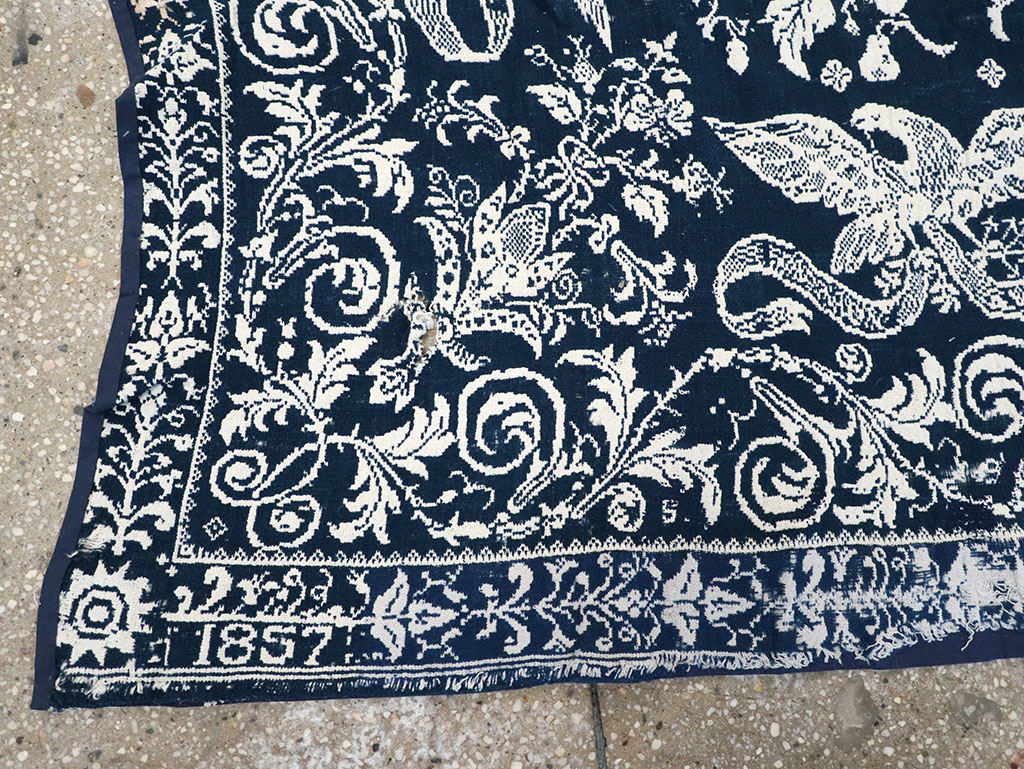 Antique American Coverlet, No.32999 - Gsblank