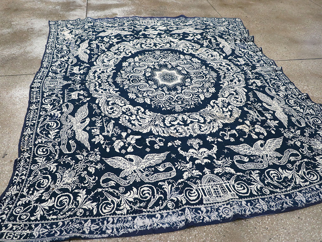 Antique American Coverlet, No.32999 - Gsblank