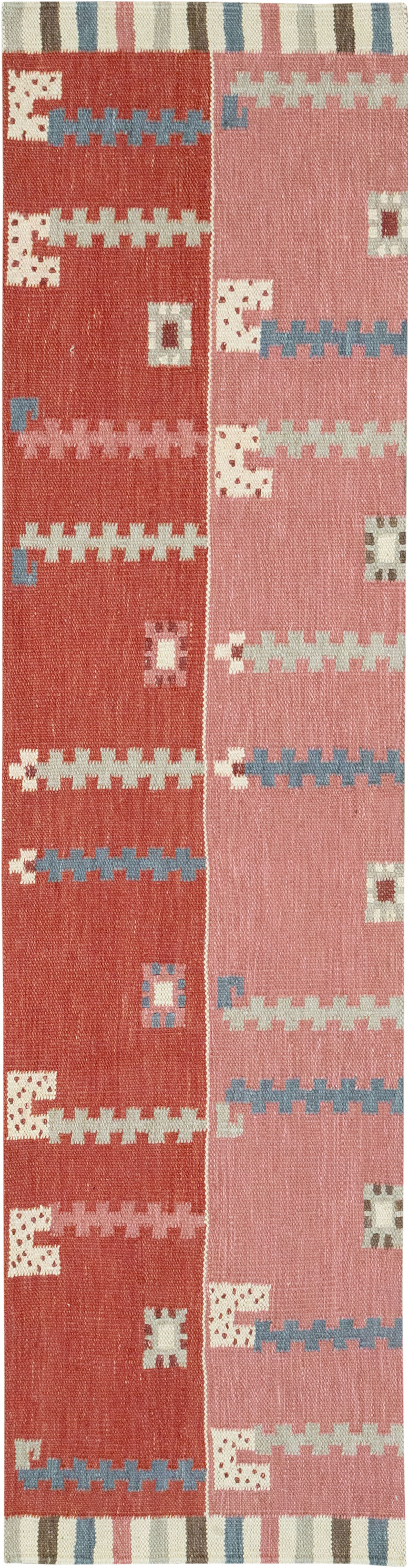Modern Turkish Flatweave Kilim Runner, No.33000 - Gsblank