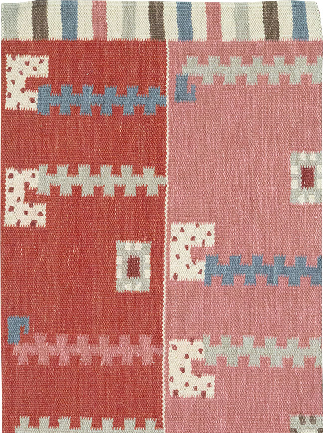 Modern Turkish Flatweave Kilim Runner, No.33000 - Gsblank