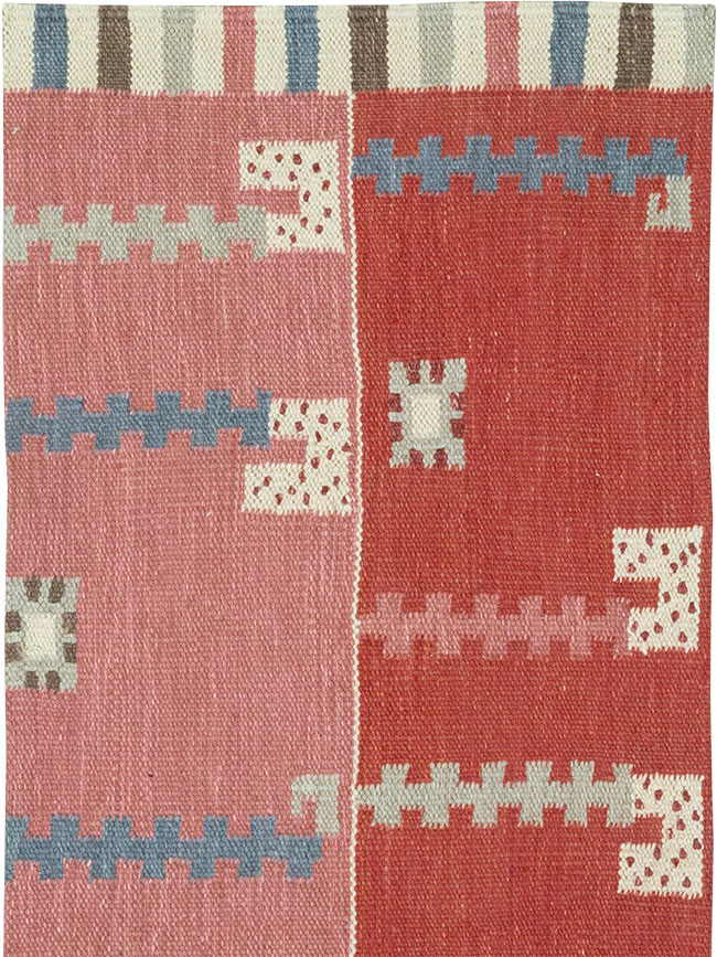 Modern Turkish Flatweave Kilim Runner, No.33000 - Gsblank