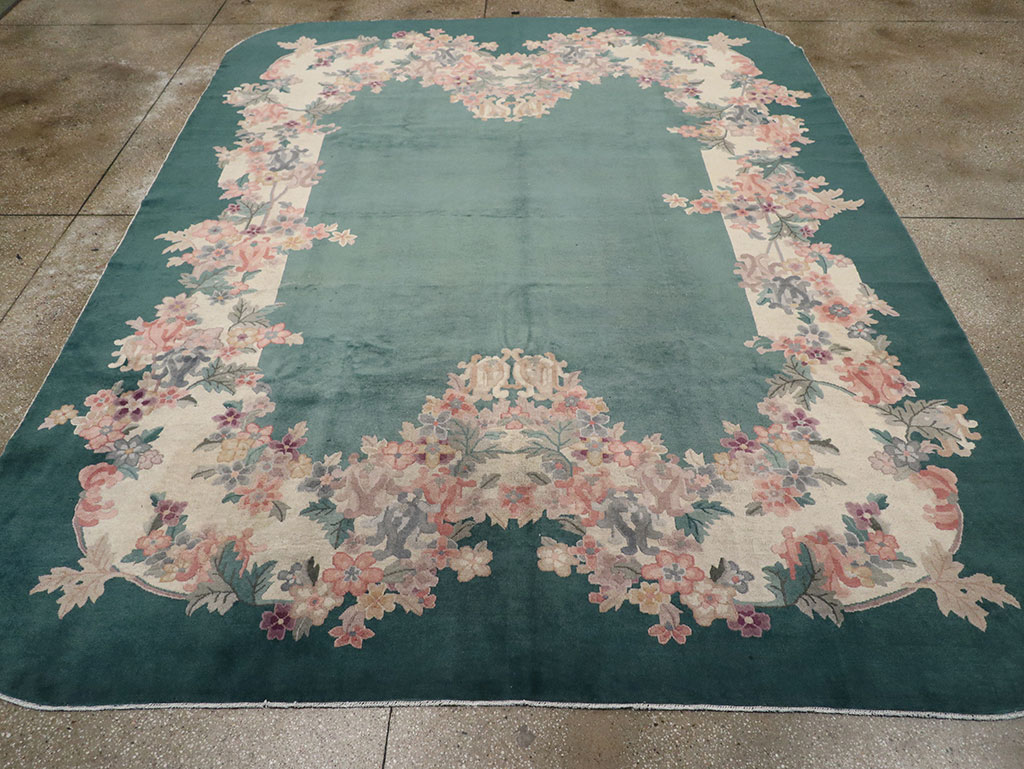 Vintage Chinese Art Deco Room Size Carpet, No.33001 - Gsblank