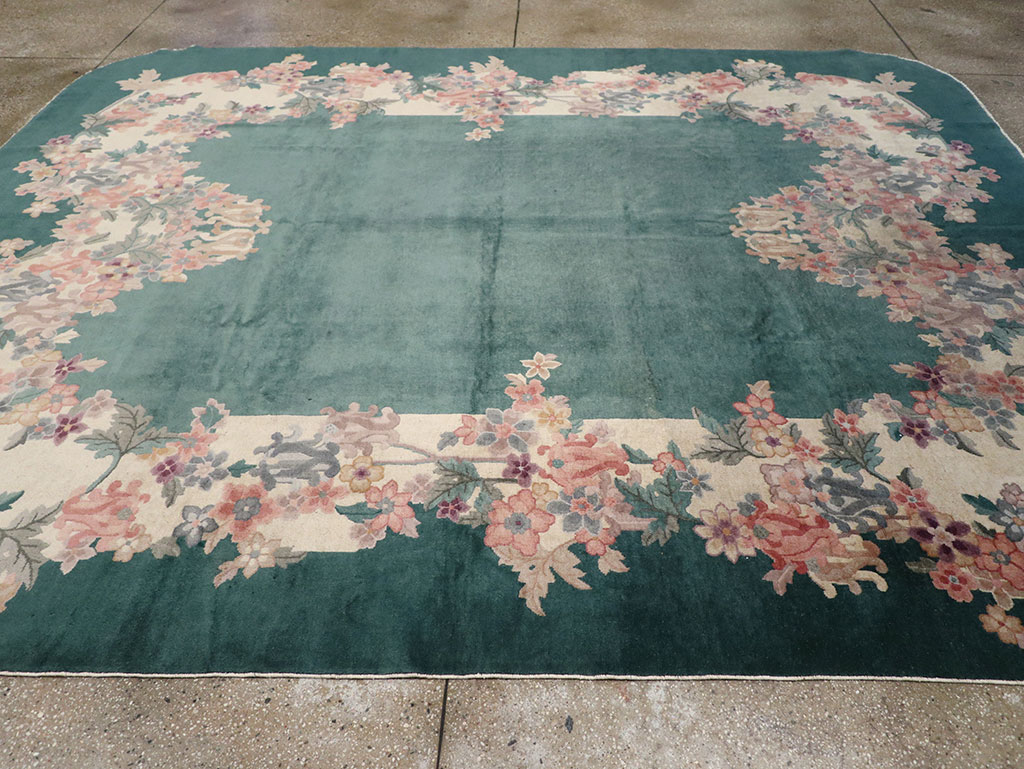 Vintage Chinese Art Deco Room Size Carpet, No.33001 - Gsblank