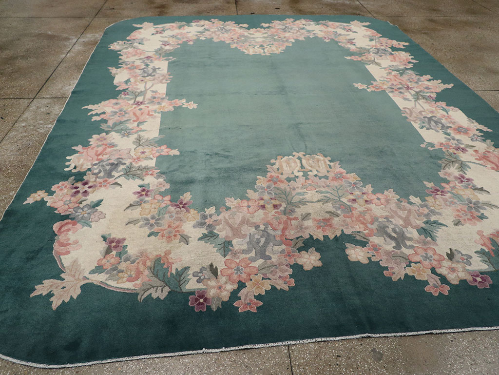 Vintage Chinese Art Deco Room Size Carpet, No.33001 - Gsblank