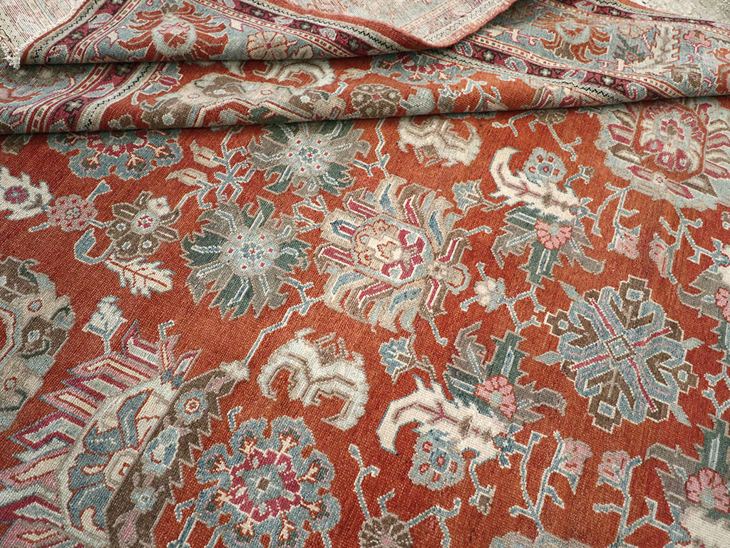 Antique Persian Malayer Accent Carpet, No.33006 - Gsblank