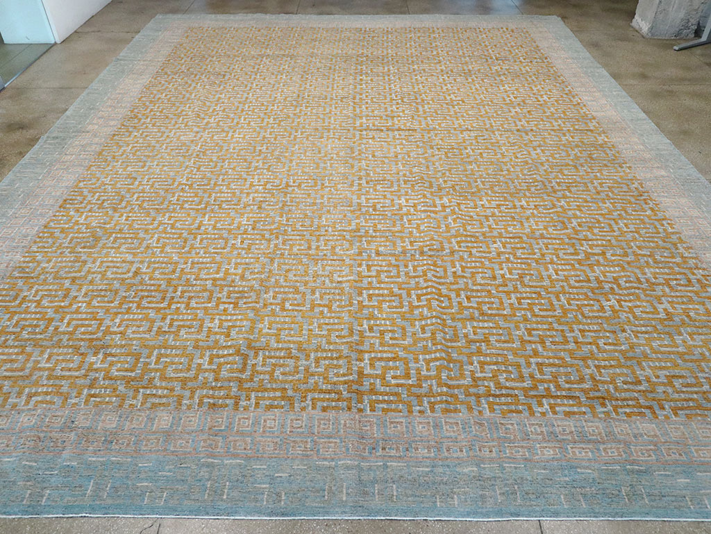 Modern East Turkestan Khotan Oversize Carpet, No.33012 - Gsblank