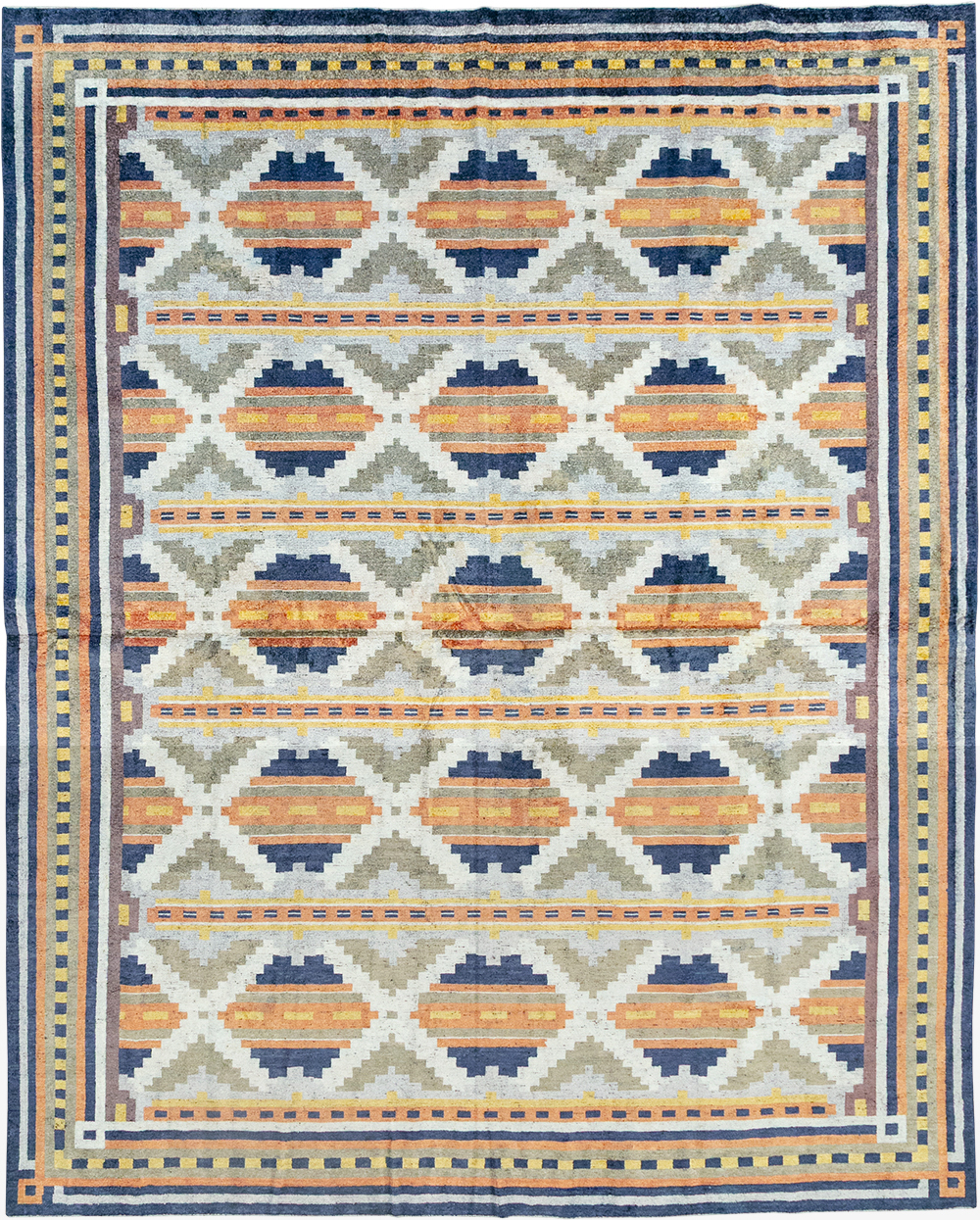 Modern East Turkestan Silk Khotan Room Size Carpet, No.33013 - Gsblank