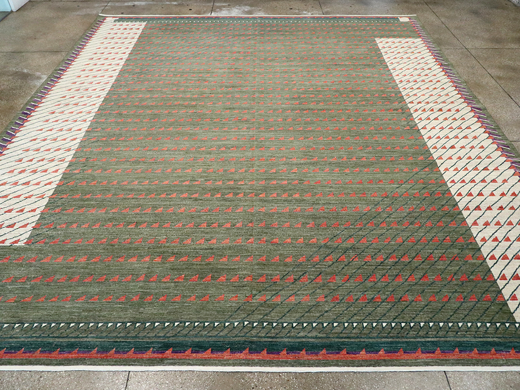 Modern East Turkestan Khotan Large Room Size Carpet, No.33014 - Gsblank