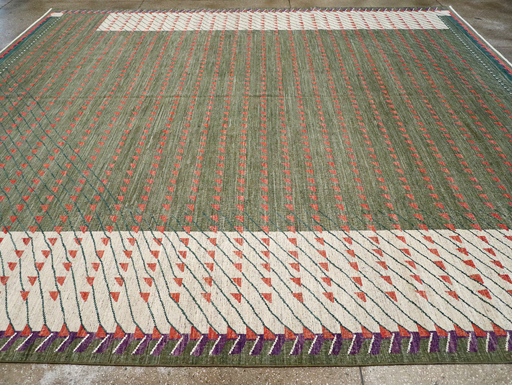 Modern East Turkestan Khotan Large Room Size Carpet, No.33014 - Gsblank