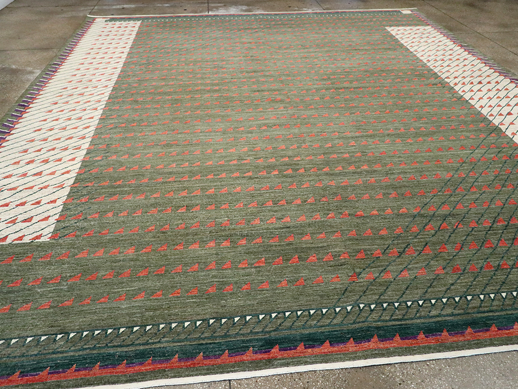 Modern East Turkestan Khotan Large Room Size Carpet, No.33014 - Gsblank