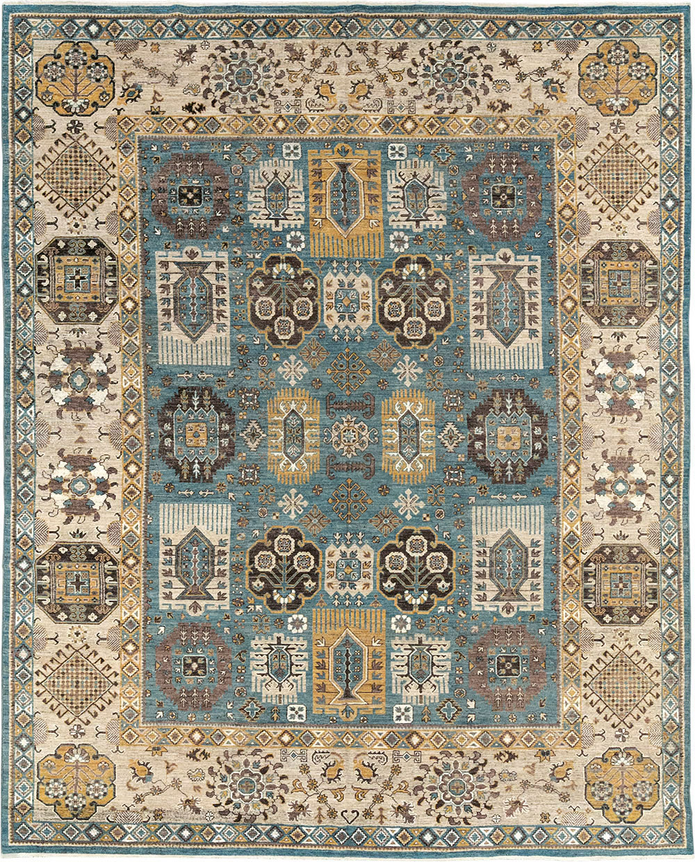 Modern East Turkestan Khotan Room Size Carpet, No.33015 - Gsblank
