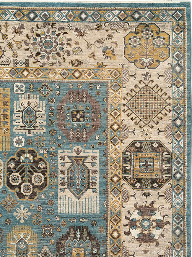 Modern East Turkestan Khotan Room Size Carpet, No.33015 - Gsblank