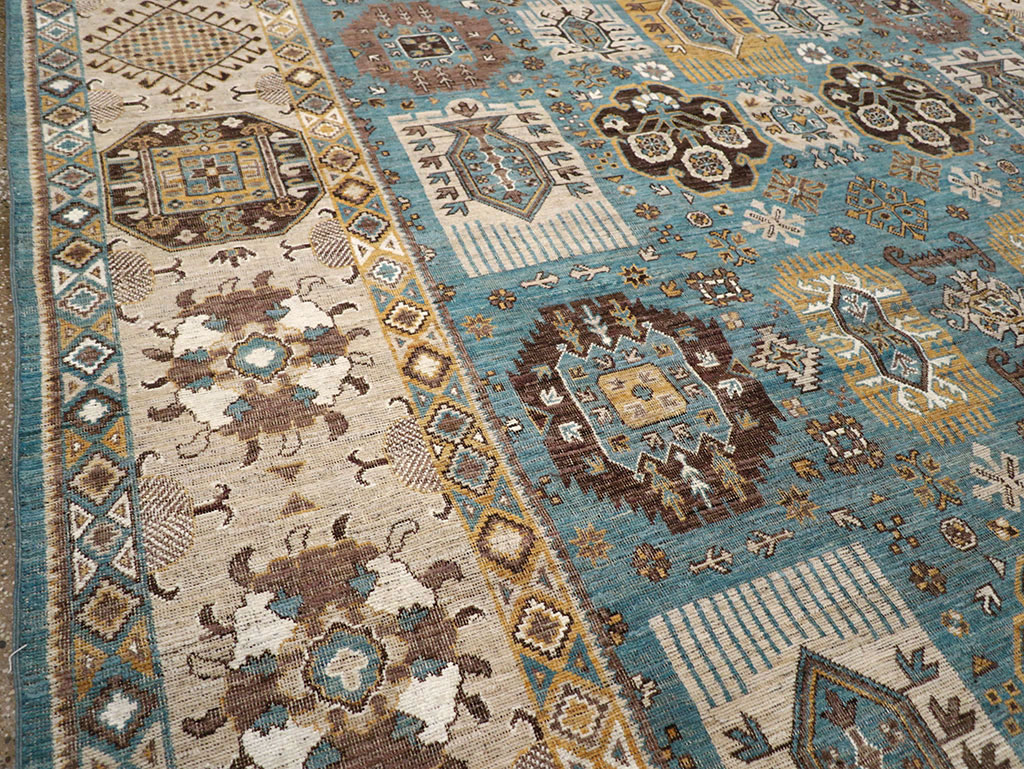 Modern East Turkestan Khotan Room Size Carpet, No.33015 - Gsblank
