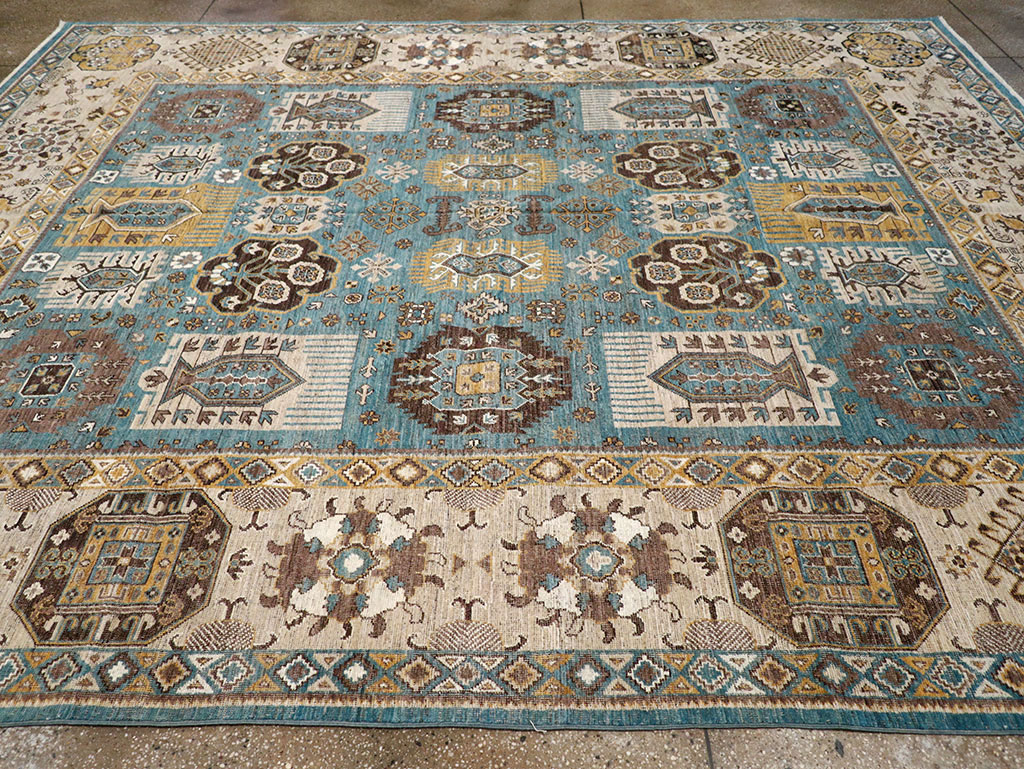 Modern East Turkestan Khotan Room Size Carpet, No.33015 - Gsblank