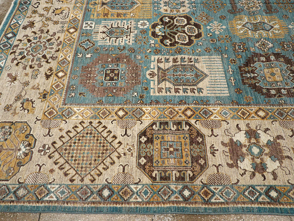 Modern East Turkestan Khotan Room Size Carpet, No.33015 - Gsblank