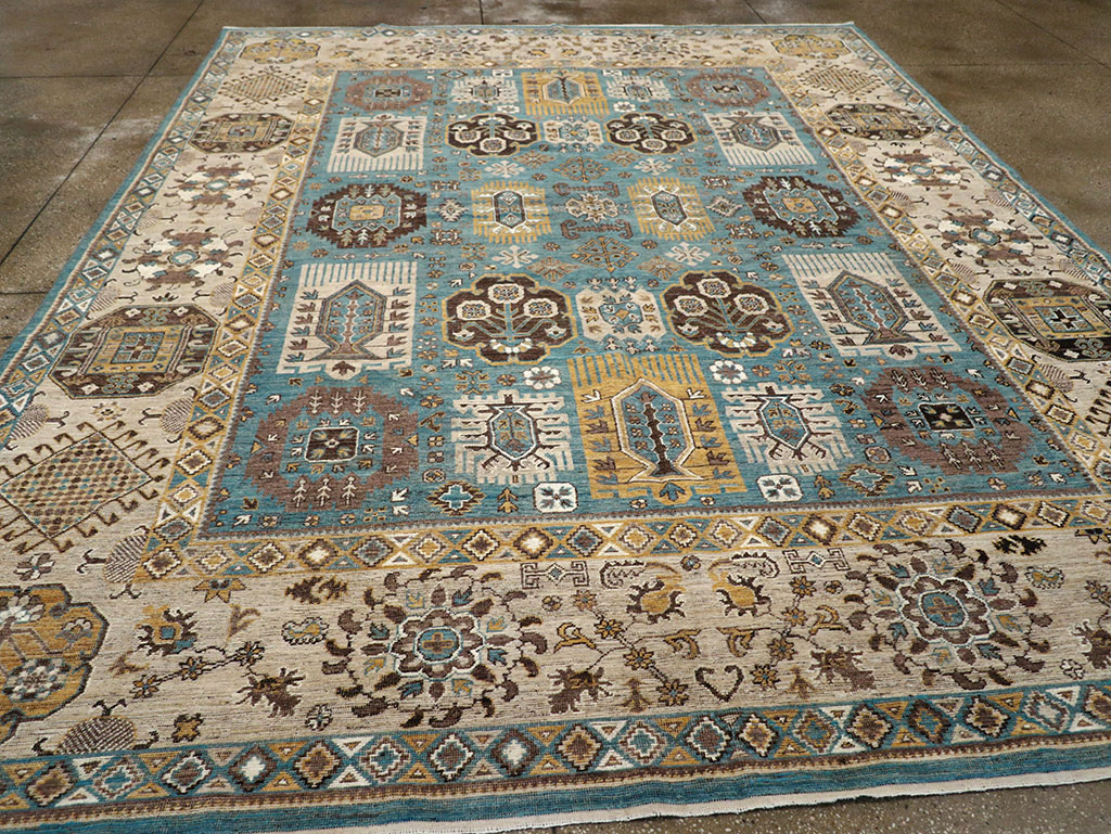 Modern East Turkestan Khotan Room Size Carpet, No.33015 - Gsblank