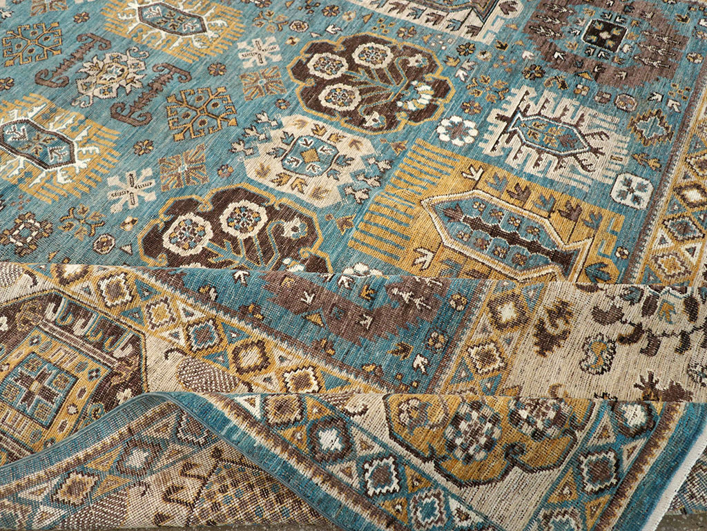 Modern East Turkestan Khotan Room Size Carpet, No.33015 - Gsblank