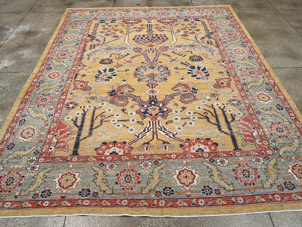 Modern East Turkestan Khotan Room Size Carpet, No.33016 - Gsblank