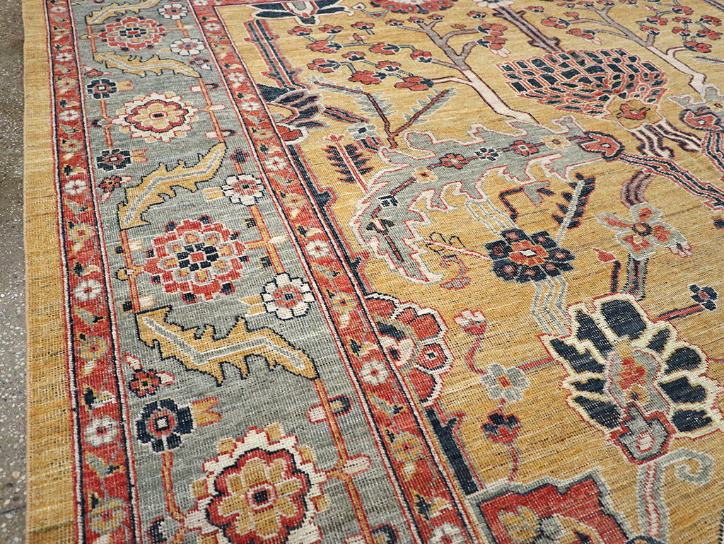 Modern East Turkestan Khotan Room Size Carpet, No.33016 - Gsblank