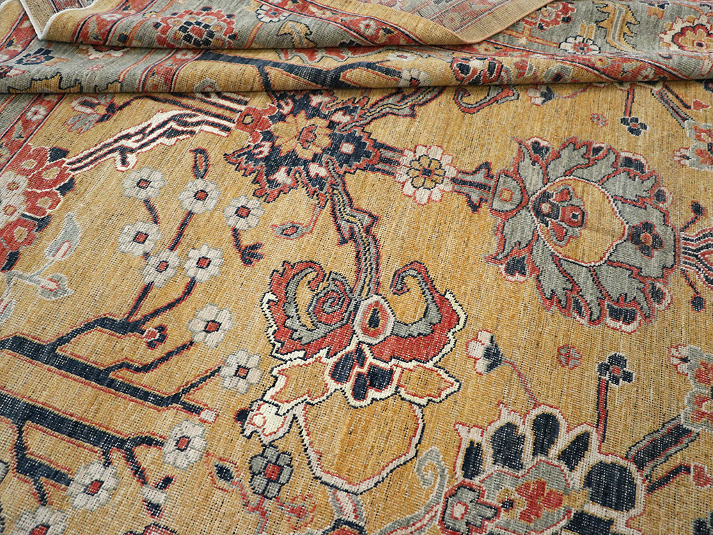 Modern East Turkestan Khotan Room Size Carpet, No.33016 - Gsblank