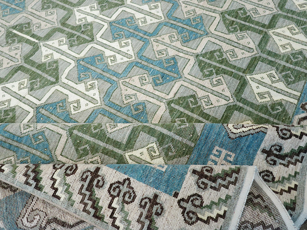 Modern East Turkestan Khotan Room Size Carpet, No.33017 - Gsblank