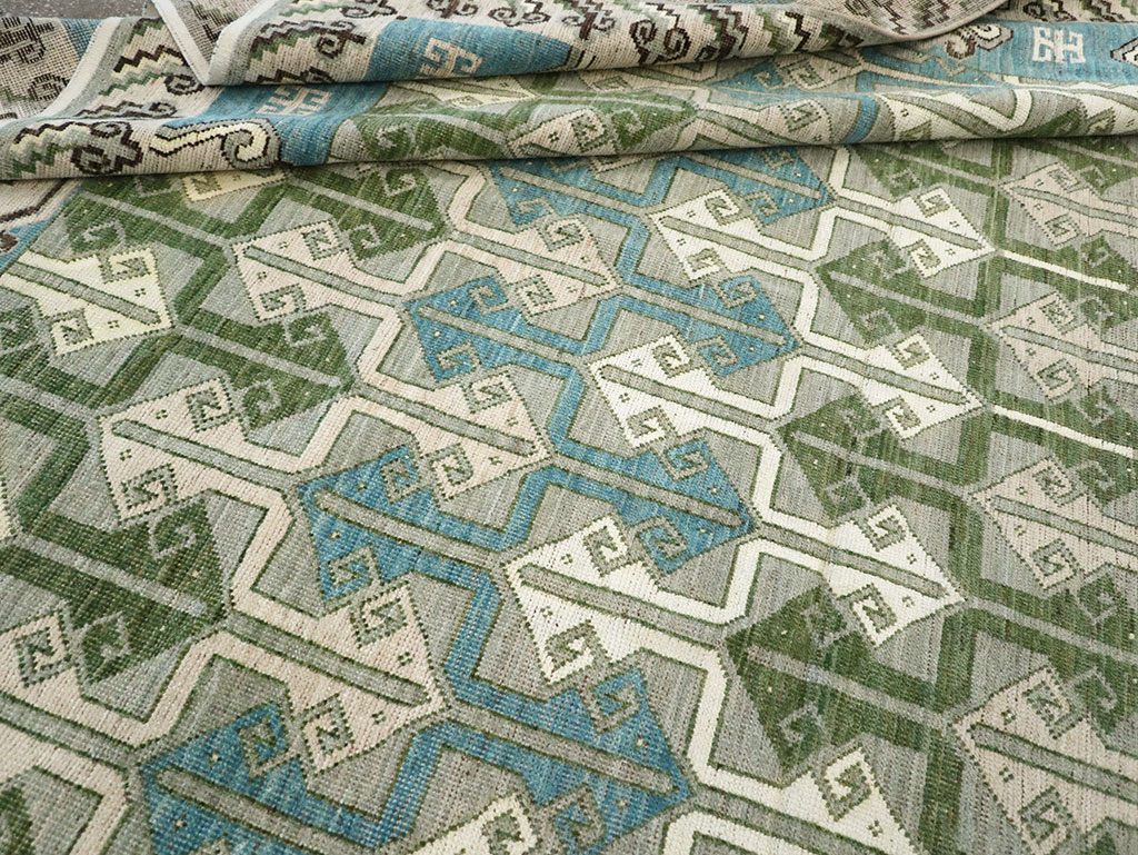 Modern East Turkestan Khotan Room Size Carpet, No.33017 - Gsblank