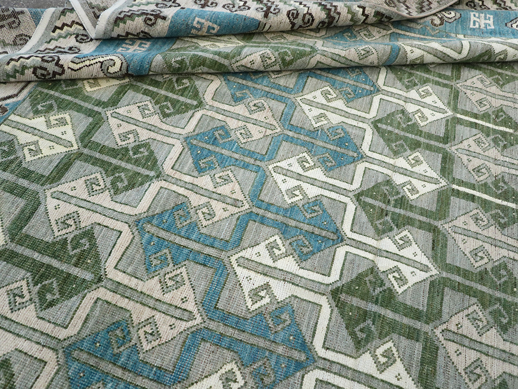 Modern East Turkestan Khotan Room Size Carpet, No.33017 - Gsblank