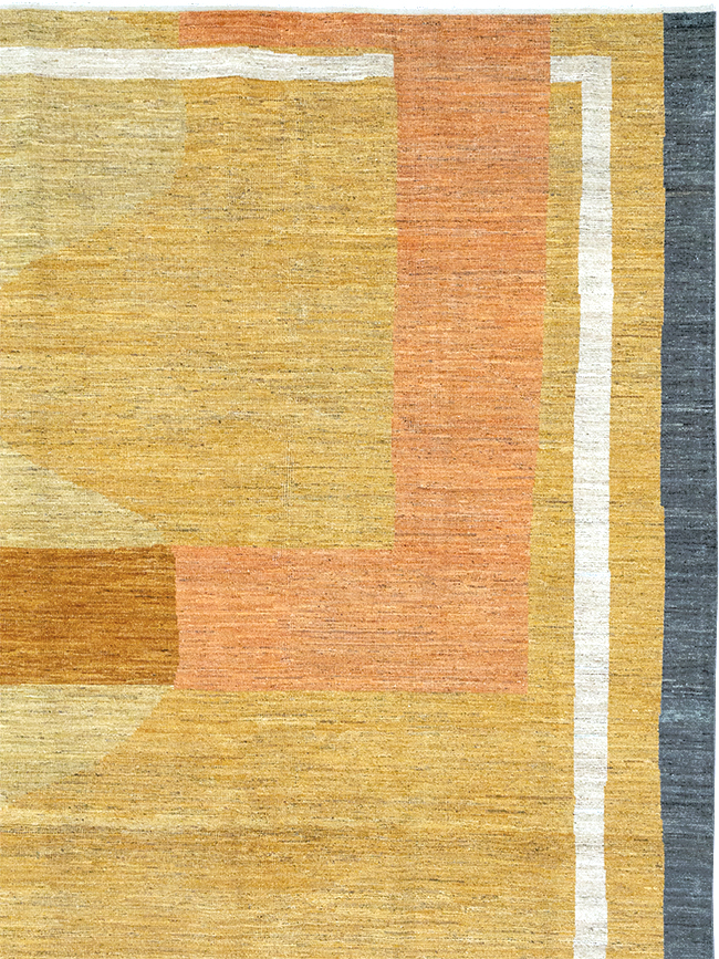 Modern East Turkestan Art Deco Room Size Carpet, No.33018 - Gsblank