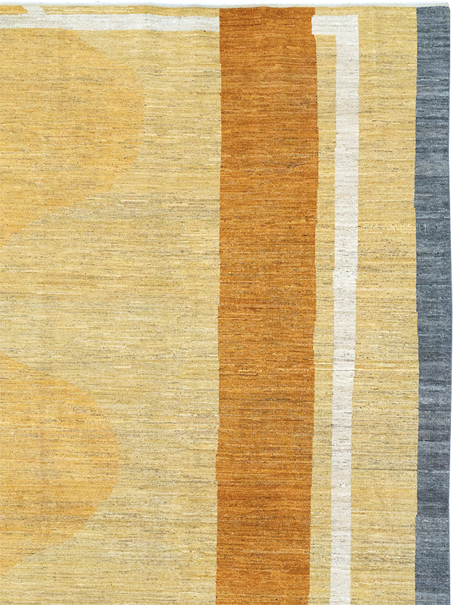 Modern East Turkestan Art Deco Room Size Carpet, No.33018 - Gsblank