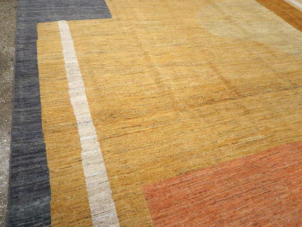 Modern East Turkestan Art Deco Room Size Carpet, No.33018 - Gsblank