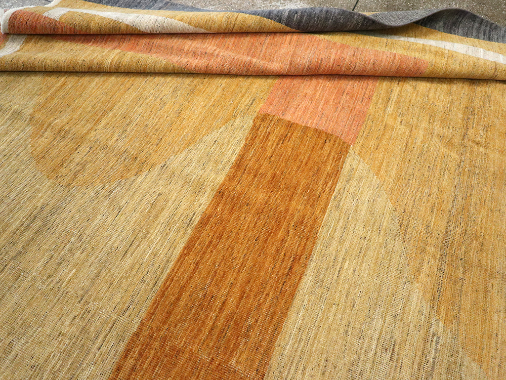 Modern East Turkestan Art Deco Room Size Carpet, No.33018 - Gsblank