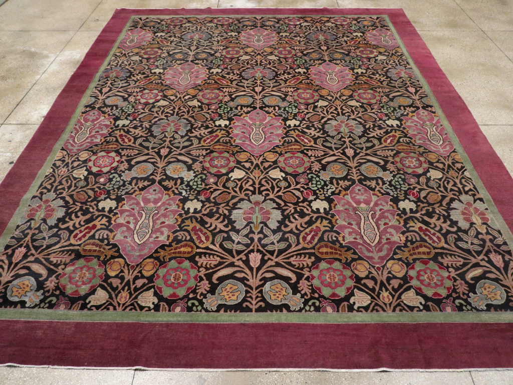 Antique Indian Agra Room Size Carpet, No.33019 - Gsblank