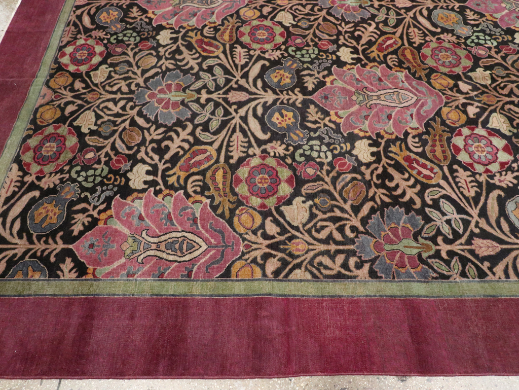 Antique Indian Agra Room Size Carpet, No.33019 - Gsblank