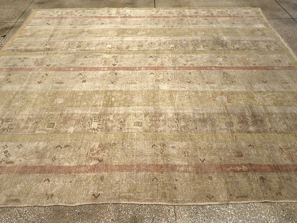 Antique Turkish Ghiordes Room Size Carpet, No.33020 - Gsblank